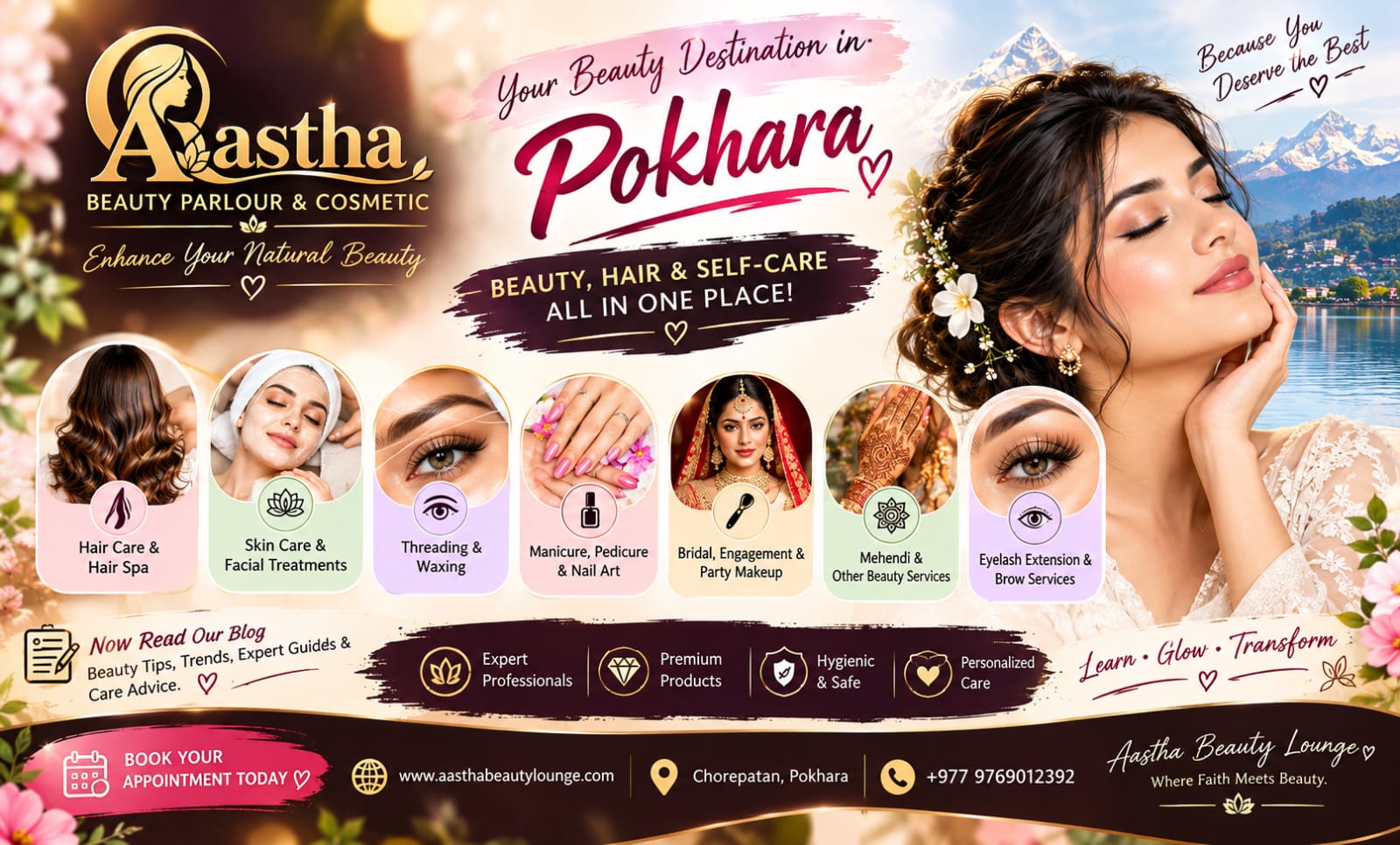 Makeup Artist in Chorepatan, Pokhara – Complete Beauty, Makeup, Hair & Nail Services