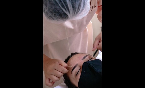 Eyebrow threading, waxing and eyelash beauty services in Pokhara, Chorepatan.