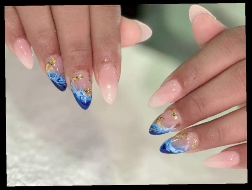 Gel nail extension at Aastha Beauty Lounge Pokhara